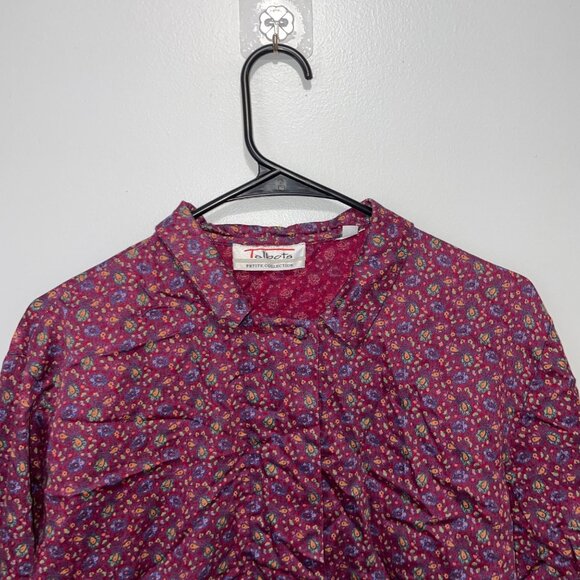 Talbots Petite Collection Women's Paisley Button-Up Blouse Size 10 - Picture 5 of 7